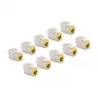 DeLOCK keystone module 88111 Flat Yellow RJ-45 10 pcs