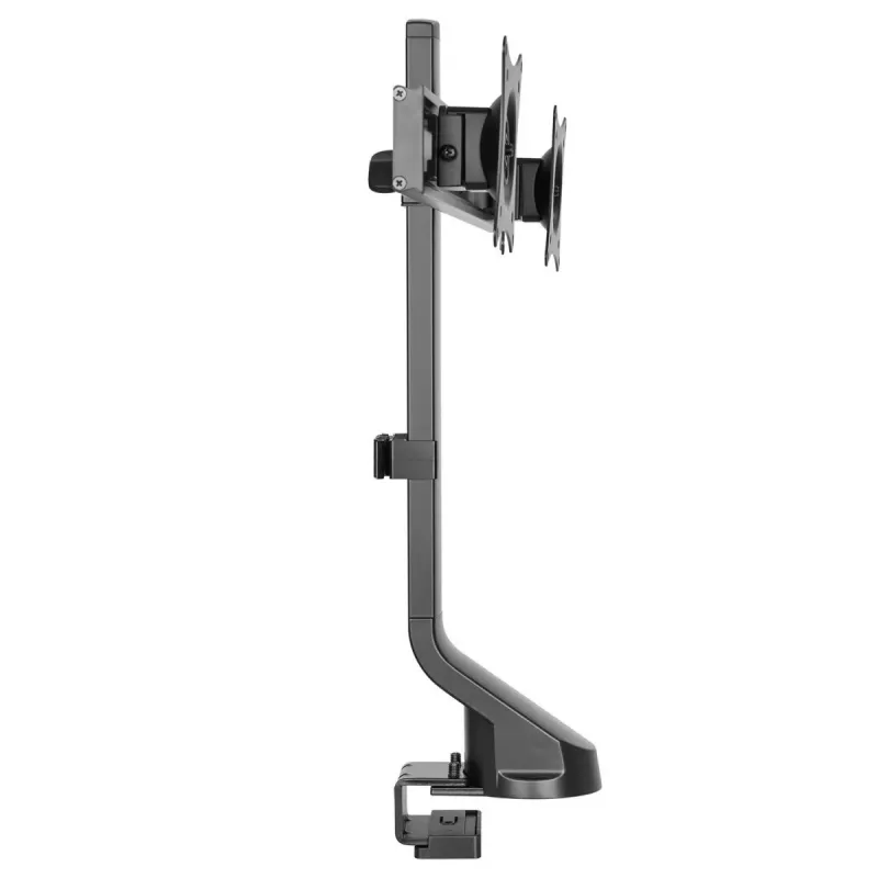 Monitor holder MACLEAN MC-854 for two monitors 17–27 inch VESA 75x75 / 100x100, dual-arm desk mount