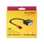 Video Cable Adapter DeLOCK 61213 USB Type-C to DVI 0.2m Black