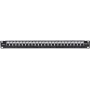 Intellinet Patch Panel, Cat6, UTP, 24 Port, 1U, Locking Function, Top Entry Punch Down, Black