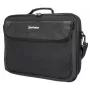 Manhattan Cambridge Laptop Bag 15.6 inch, Clamshell Design, Black, LOW COST, Accessories Pocket, Document Compartment on Back, Shoulder Strap (removable), Equivalent to Targus TAR300, Notebook Case, Three Year Warranty