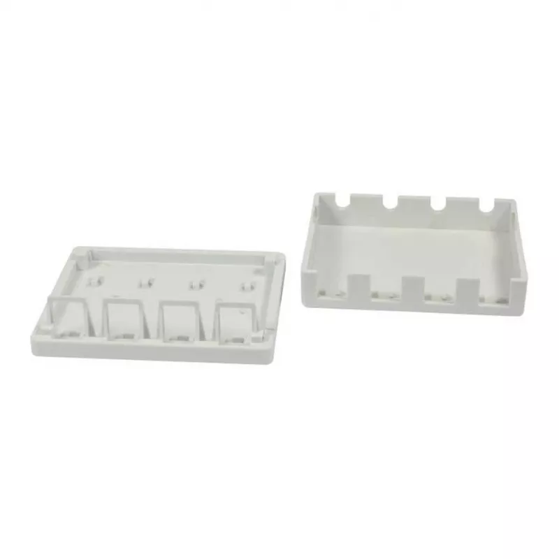 Synergy21 Keystone, Module Carrier, Patchpanel for 4x TP-Module, Surface-Mount, White(ABS)