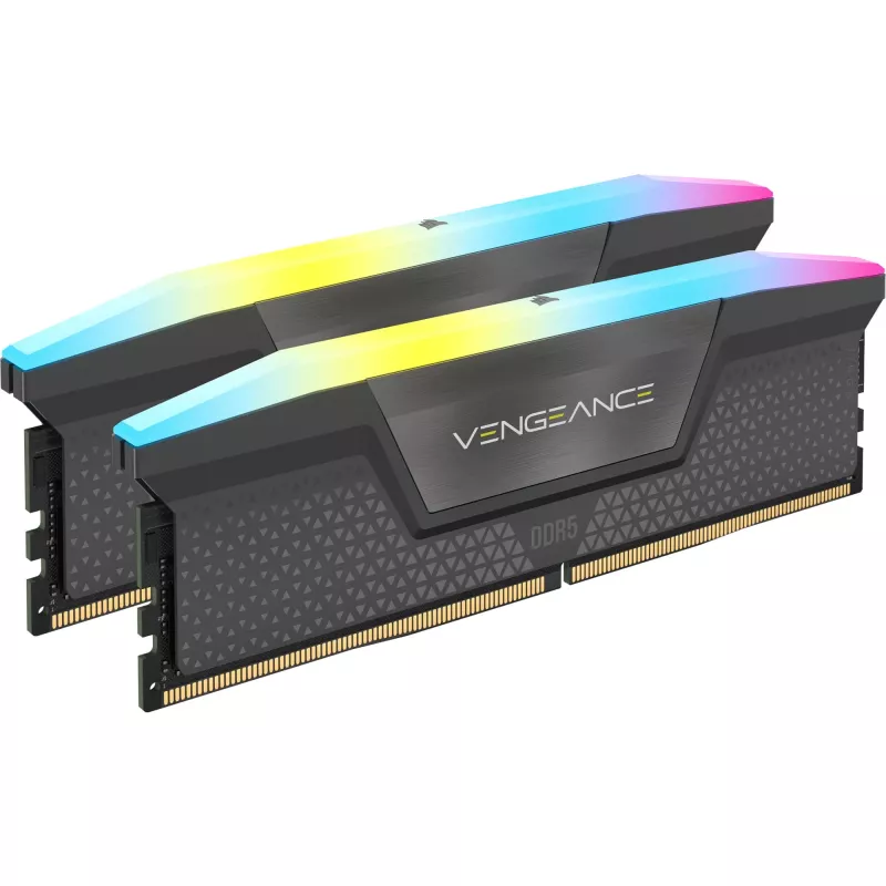 DIMM 64 GB DDR5-6000 (4x 16 GB) Quad-Kit, Memory black, CMH64GX5M4B6000C36, Vengeance RGB, INTEL XMP