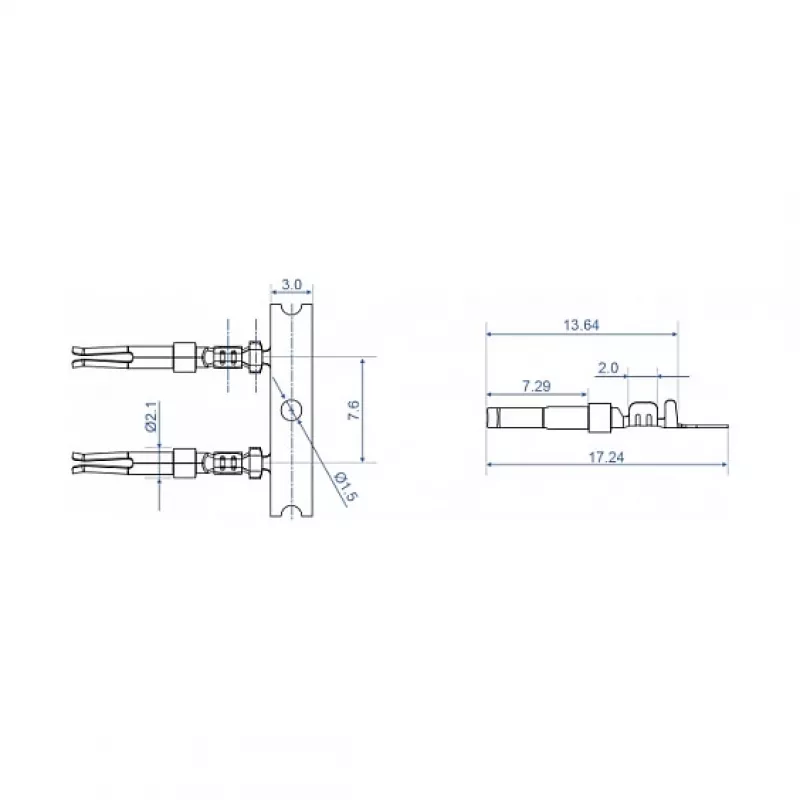 Crimp contacts D-Sub DeLOCK 66727