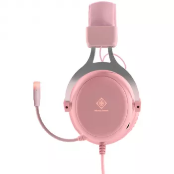Deltaco GAM-030-P Headphones and Headset Wired Headband Gaming USB Type-A Pink (GAM-030-P)