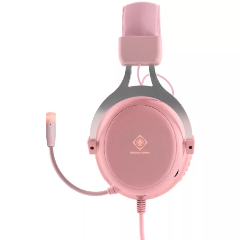 Deltaco GAM-030-P Headphones and Headset Wired Headband Gaming USB Type-A Pink (GAM-030-P)