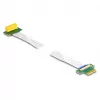 DeLOCK Riser Card PCI Express x1 male to x1 slot 90° angled with FPC cable 30 cm