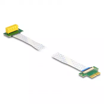 DeLOCK Riser Card PCI Express x1 male to x1 slot 90° angled with FPC cable 30 cm
