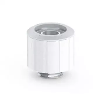 BitsPower straight fitting G1/4 inch male to 16/10 mm tubing, Arctic White