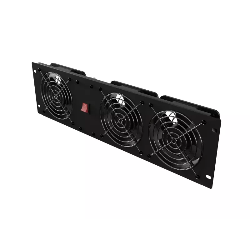 Ventilation panel LANBERG AK-1506-B 19 inch with 3 fans 230V black