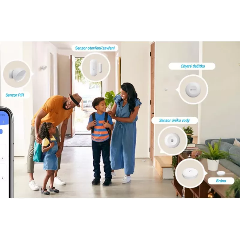 Water detector EZVIZ T10C Sensmitter Wireless IP67 White, CR123A battery, 2400 MHz, 200 m range