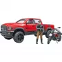 Dodge RAM 2500 Power Wagon with trailer and motorcycle Ducati 02502 BRUDER