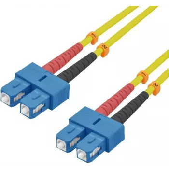 Fiber Optic Patch Cable helos 216668 9/125µm OS2 SC-SC Duplex 15m