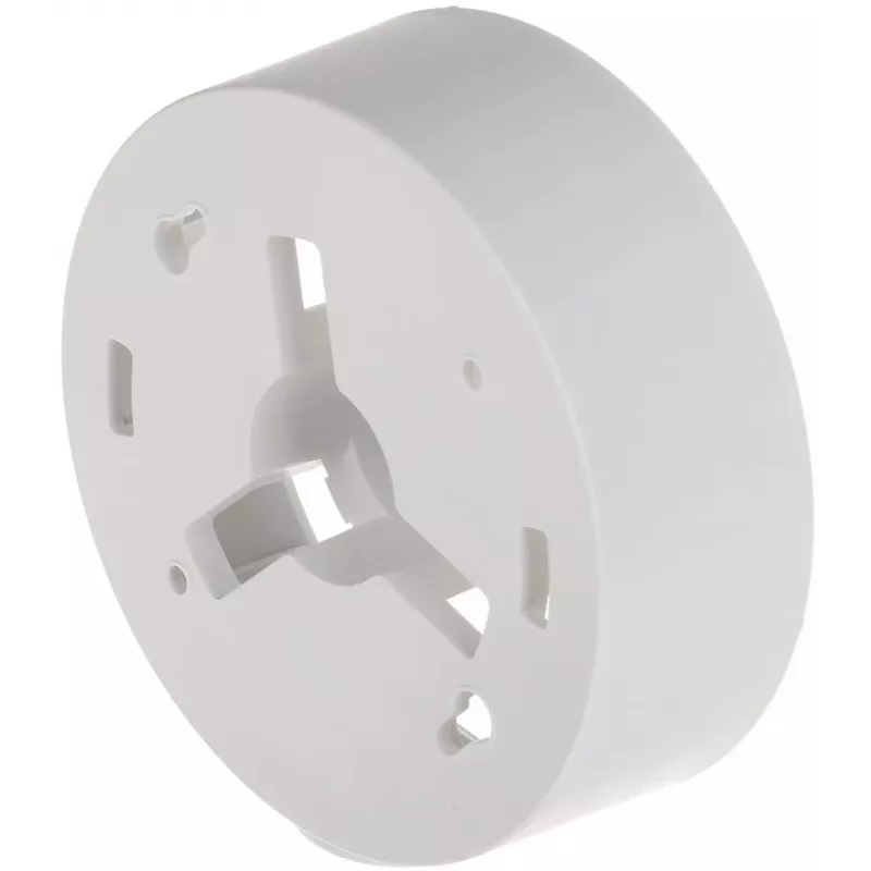 Junction box Hikvision DS-1280ZJ-PT3 — white, universal mount, Ø12 cm, height 40.5 mm, max load 2 kg