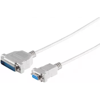 Cable ShiverPeaks 78065-2 9-pin Sub D (DB9) coupling to 25-pin (DB25), length 2 m