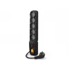 power strip with switch : 5 outlets, cable of 5 M, black