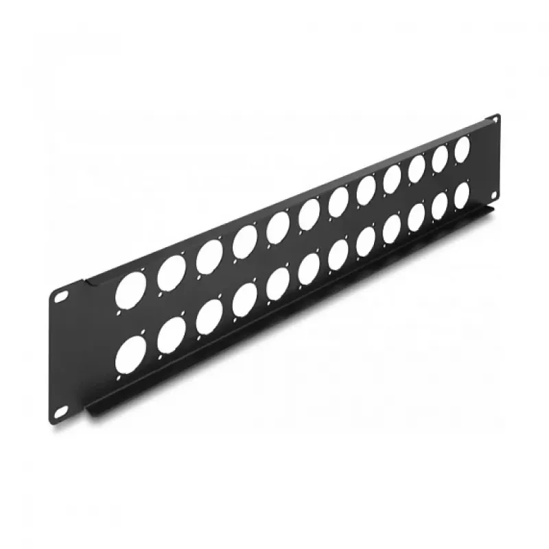 DeLOCK patch panel accessory 88055 Rack mounting 2U Black