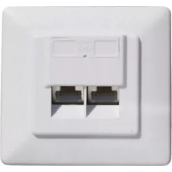 Shielded Cat 6A Surface Connection Box helos 74276-SET 2‑Port