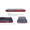 Card Slot Back Shell VixFox for iPhone X/XS — ruby red, rear cover with integrated card pocket