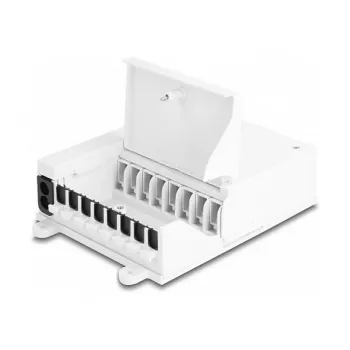 DeLOCK Fiber Optic Distribution Box FTTH indoor wall mount 8 port white