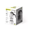 Moka pot Maestro MR-1660-9, stovetop coffee maker for 6 cups, black