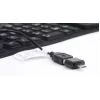 Silicone keyboard USB+PS/2 black