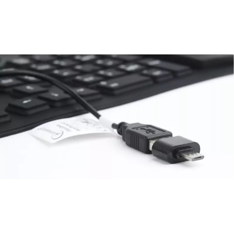 Silicone keyboard USB+PS/2 black