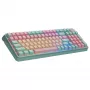 Keyboard Cooler Master MK770 mechanical, USB + RF wireless + Bluetooth, QWERTY French, 99 keys, RGB, turquoise
