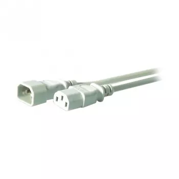 EFB-Elektronik IEC Power Extension Cable C14 180° - C13 180°, Grey, 3.0 m, 3 x 1.00 mm² Manufacturer: EFB Elektronik (EK507.3)