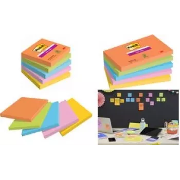 Post-it Super Sticky Notes Boost Collection Sticky Notes extrastark assorted colours 5 Pads (7100258933)