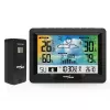 Hygrometer Thermometer GreenBlue GB540 — indoor 0–50°C / outdoor -20–65°C, DCF clock, outdoor sensor 60 m, black