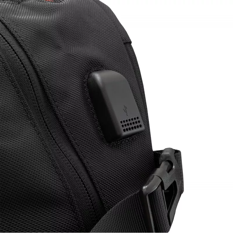 Backpack White Shark VOYAGER GBP-012 — black, durable water-resistant design