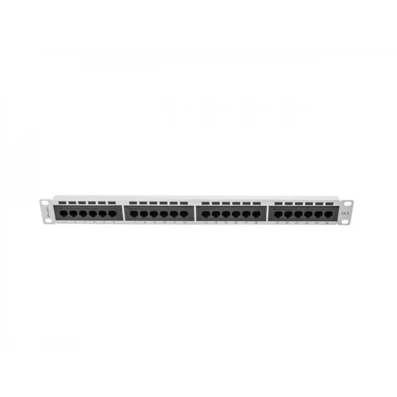 Lanberg PPU6-1024-S 24-Port Cat6 Patch Panel 1U 19 inch Grey
