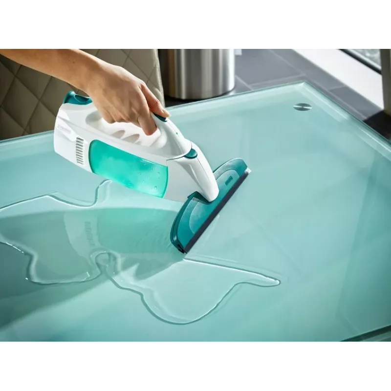 Leifheit Window Vacuum Glass Cleaner Dry&Clean with Handle & Wiping Brush 51003