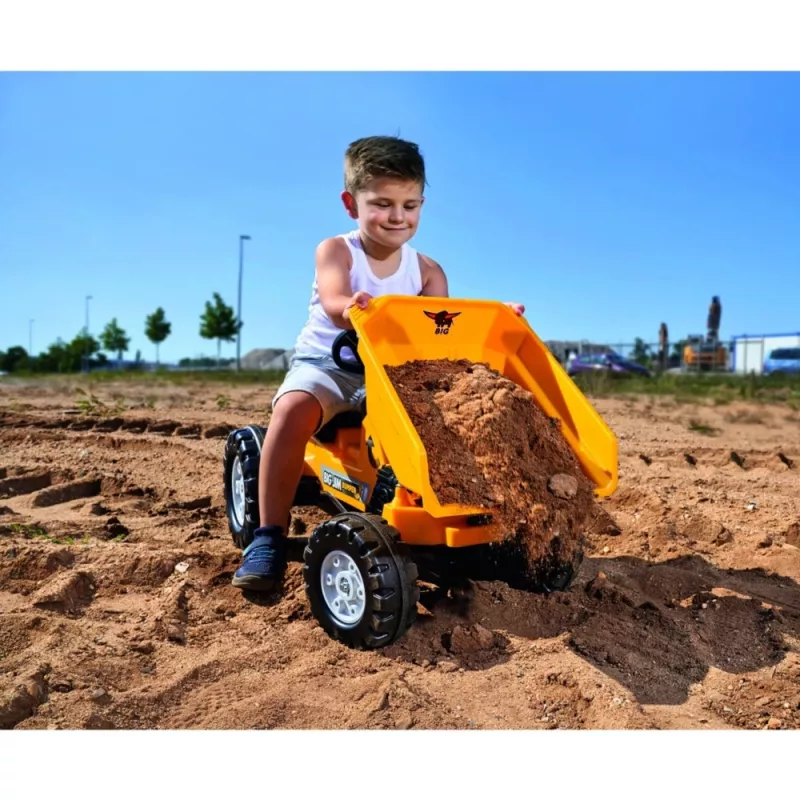 Dump truck toy Simba-Dickie BIG Jim-Dumper, plastic, for ages 3–5, black and yellow