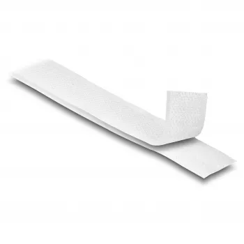 DeLOCK Heavy-duty Hook-and-Loop tape 25 m x 20 mm white