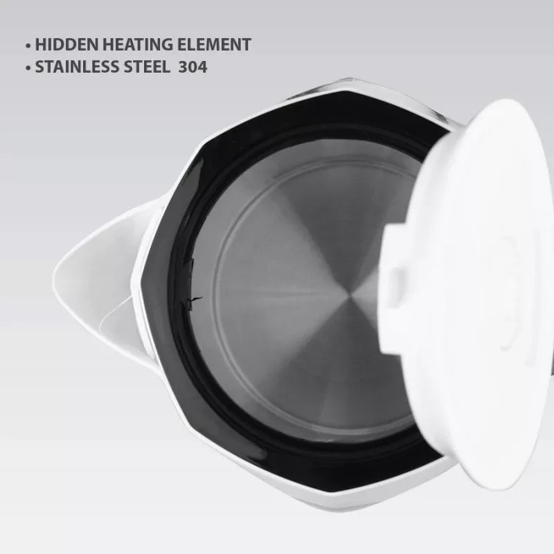 Electric kettle Maestro MR-058-WHITE 1.8 L, 2000 W, cordless, removable filter