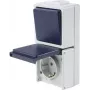 as - Schwabe 62455 Surface-Mount-Switch IP54 Grey (62455)
