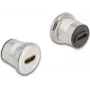 DeLOCK 88191 Socket Outlet 2 x HDMI Black Silver