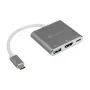 SilverStone SST-EP08C - USB 3.1 Type-C Adapter to HDMI/USB Type C/USB Type A - Silver