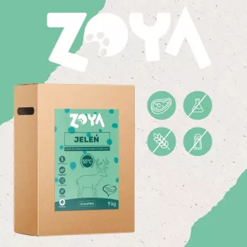 Dry dog food ZOYA ColdPRO Deer 9 kg — adult maintenance, single‑protein venison, 26% protein, 9.5% fat