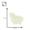 LED Neon Sign MANTA SNL103WH — Horse motif, white