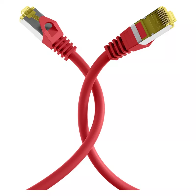 EFB-Elektronik RJ45 Patch Cable Cat.6A S/FTP LSZHCat.7 Raw Cable Red 0,15m Manufacturer: EFB Elektronik (MK7001.0,15R)