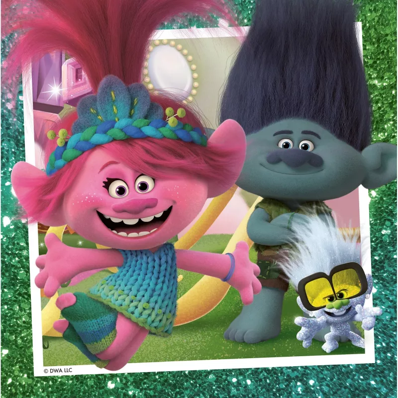 children's puzzle Trolls 3 (3x 49 Pieces)