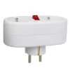 Power socket splitter MACLEAN MCE338 F — Type F, 2 outlets, 2×16A with circuit breaker
