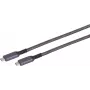 USB cable S/CONN 14-75007 USB 3.2 Gen 2 2m USB C Black White
