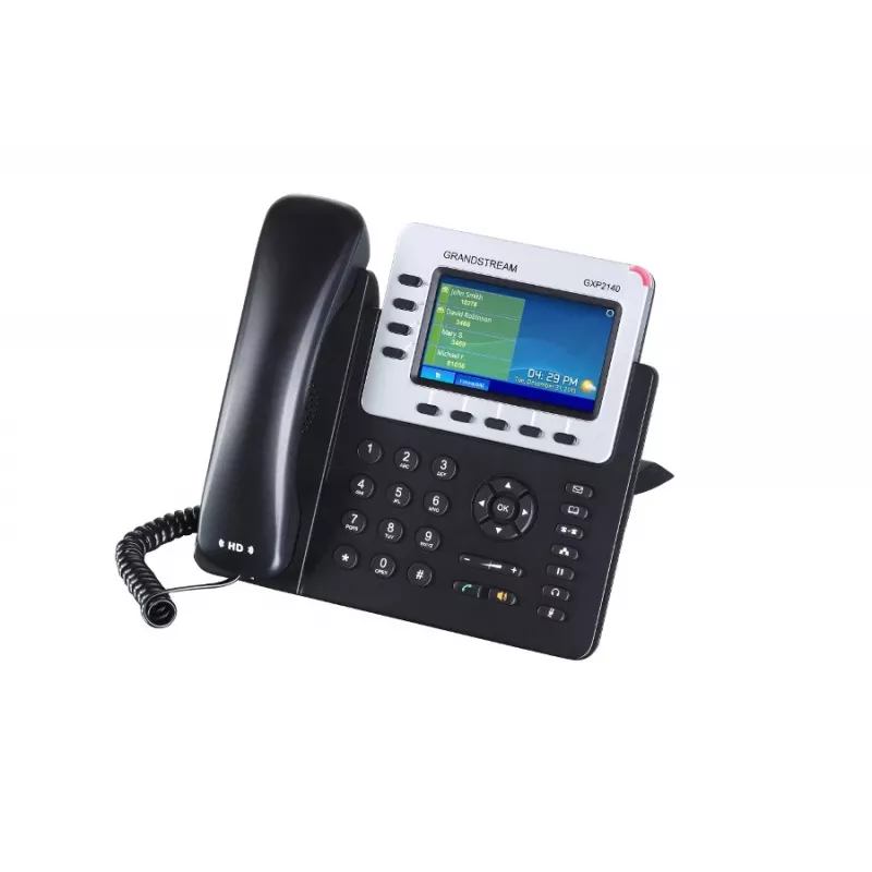 Grandstream Networks GXP-2140 IP phone Black 4 lines TFT