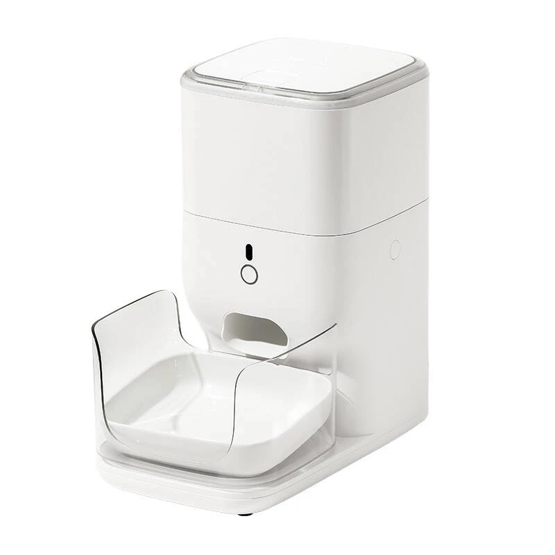 Automatic pet feeder and waterer Catlink Fresh 2 Luxury — ABS housing, 4 L dry food capacity, AC/battery power, universal for dogs and cats, white