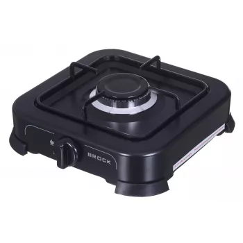 Gas Cooker BROCK GS 2001 BK, Single-burner, Manual Control