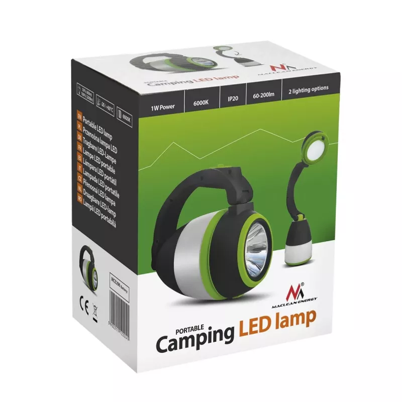 Rechargeable LED camping lamp MACLEAN MCE298 3W portable, USB-powered, compact